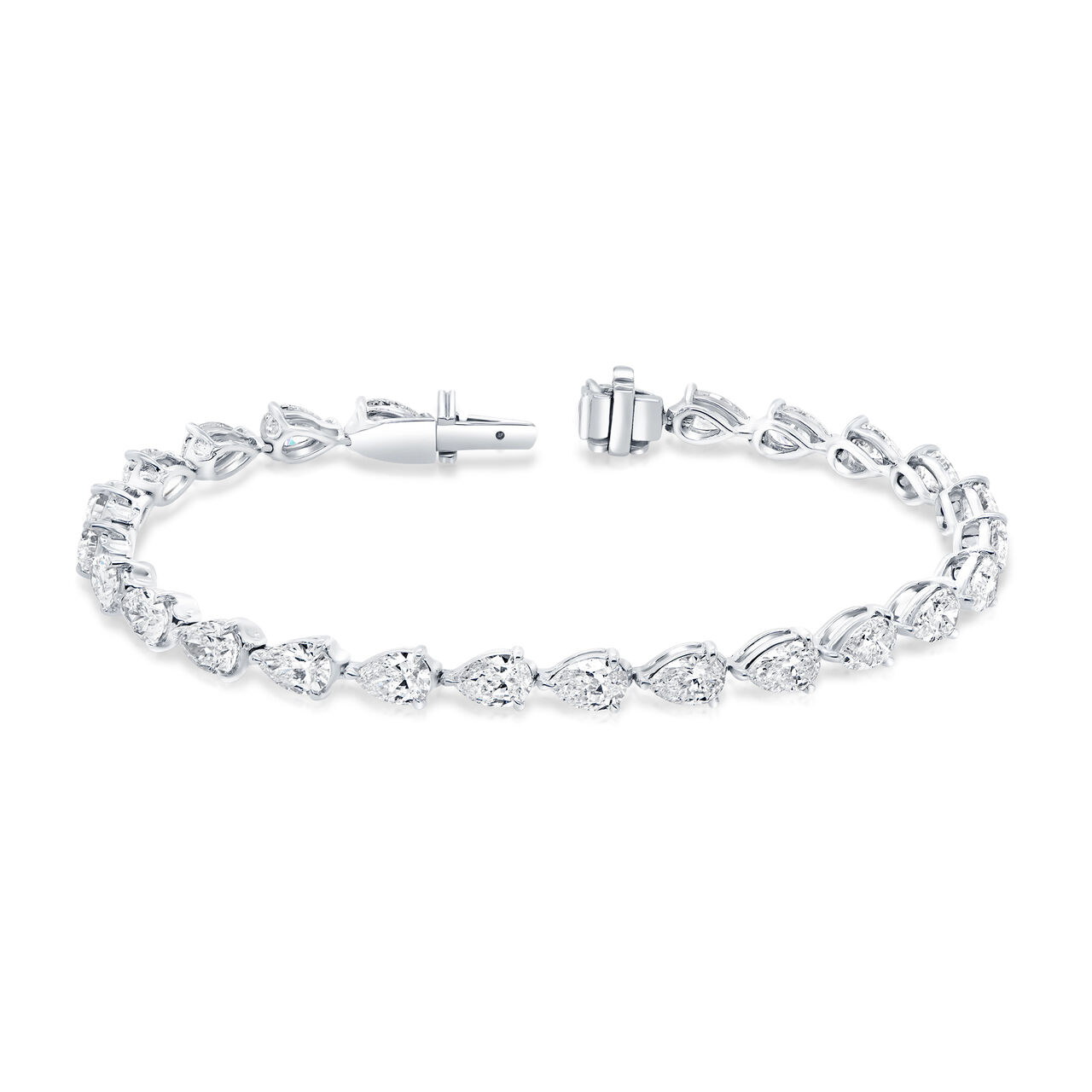 Uneek High Jewellery Signature Link White Gold and Diamond Bracelet image number 0